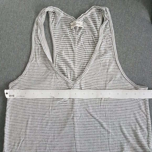 SOLD Abercrombie and Fitch V-Neck Racerback Stripe Tank Top - Picture 3 of 10